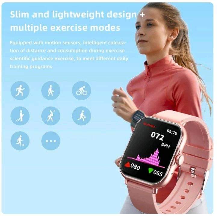 A58 Smart Watch 5 in 1 Combo Notifications Watch With Jewelry  Set