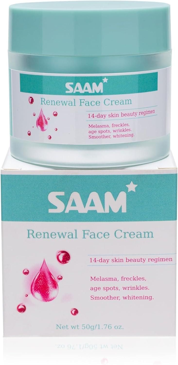 Saam Renewal Face Cream, Remove Wrinkles, Melasma, Freckles, Skin Aging, Dark Skin