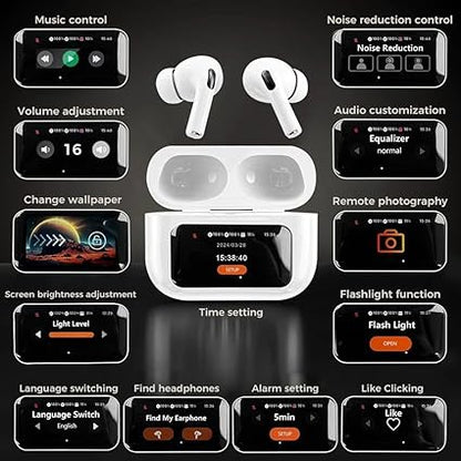 Airoods Pro Wireless With ANC/ENC Touch Control/Display
